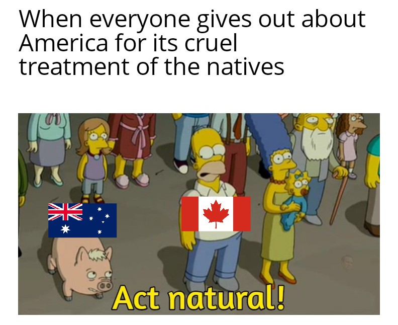 Remember the natives, Canada